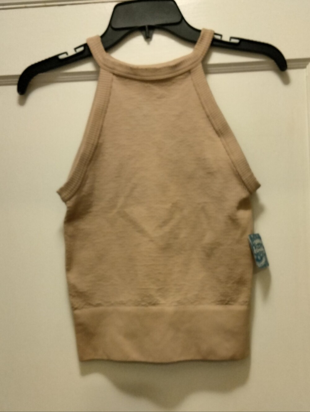 Intimately Free People Sleeveless Halter Crop Top - Beige